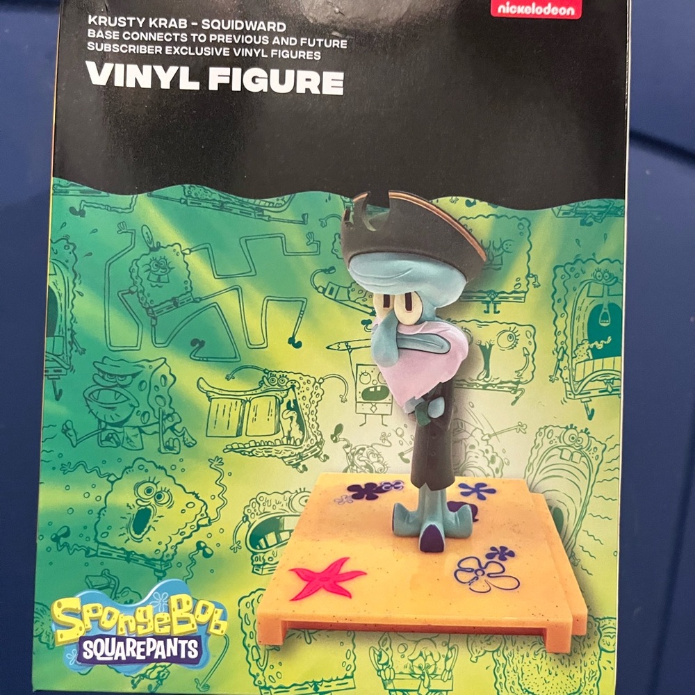 Spongebob Squarepants Box Flying Dutchman Krusty Krab Squidward Vinyl Figure.